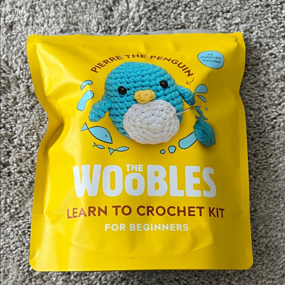 The Woobles Crochet Kit - Pierre the Penguin